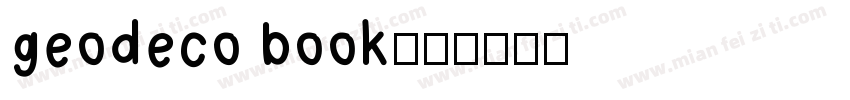 geodeco book字体转换
